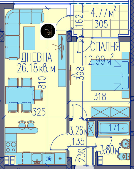 Продава  2-стаен град Пловдив , Каменица 2 , 72 кв.м | 72229711 - изображение [2]