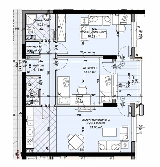 Na prodej  2 ložnice Varna , Vazraždane 1 , 102 m2 | 60091765 - obraz [2]