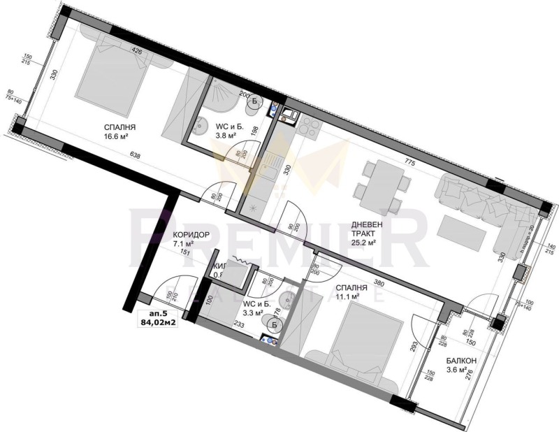 In vendita  2 camere da letto Varna , Vladislav Varnenchik 1 , 97 mq | 11291700 - Immagine [6]