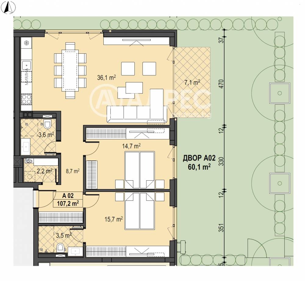 Продава 3-СТАЕН, гр. София, Бояна, снимка 4 - Апартаменти - 54143466