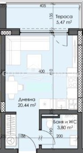 Продава 1-СТАЕН, гр. Пловдив, Тракия, снимка 6 - Апартаменти - 53946786