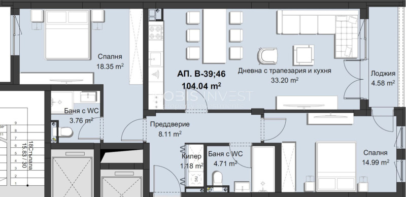 Продава 3-СТАЕН, гр. Пловдив, Христо Смирненски, снимка 1 - Aпартаменти - 48470072