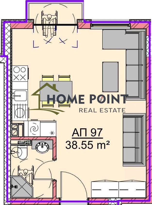 À venda  Estúdio Varna , Vladislav Varnentchik 1 , 44 m² | 88428939 - imagem [2]
