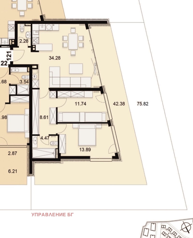 Продава  3-стаен град София , в.з.Малинова долина , 147 кв.м | 95231137 - изображение [3]