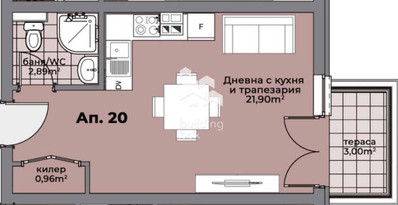Til salgs  Studio Varna , Hristo Botev , 42 kvm | 84031907 - bilde [2]