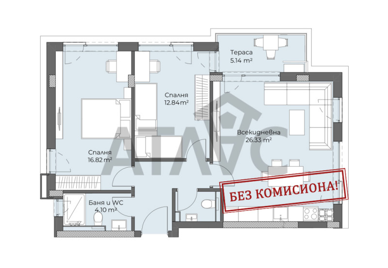 In vendita  2 camere da letto Plovdiv , Hristo Smirnenski , 110 mq | 95642679