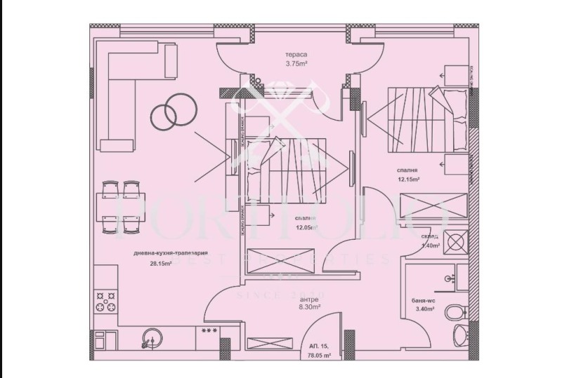 Продава 3-СТАЕН, гр. Бургас, област Бургас, снимка 2 - Aпартаменти - 48097619