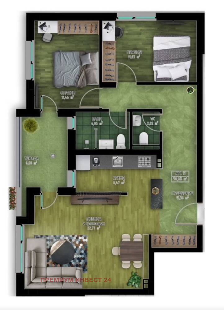 Til salg  2 soveværelser Plovdiv , Karshiyaka , 121 kvm | 74411460 - billede [7]