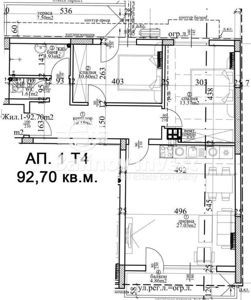 Продава 3-СТАЕН, гр. Варна, Център, снимка 4 - Апартаменти - 52614381