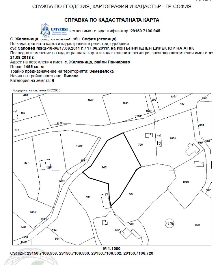 For Sale  Plot Sofia , Zheleznitsa , 1455 sq.m | 37969562 - image [2]
