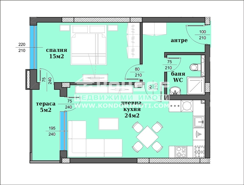 Zu verkaufen  1 Schlafzimmer Plowdiw , Zentar , 79 qm | 49734482 - Bild [4]