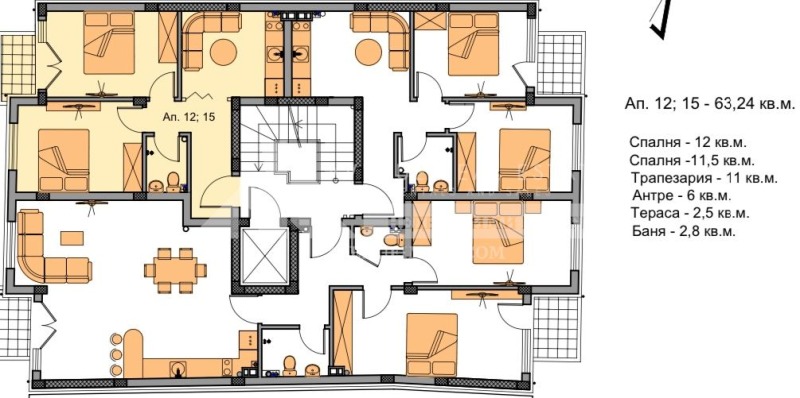 Продава 2-СТАЕН, гр. Пловдив, Христо Смирненски, снимка 2 - Aпартаменти - 46821433