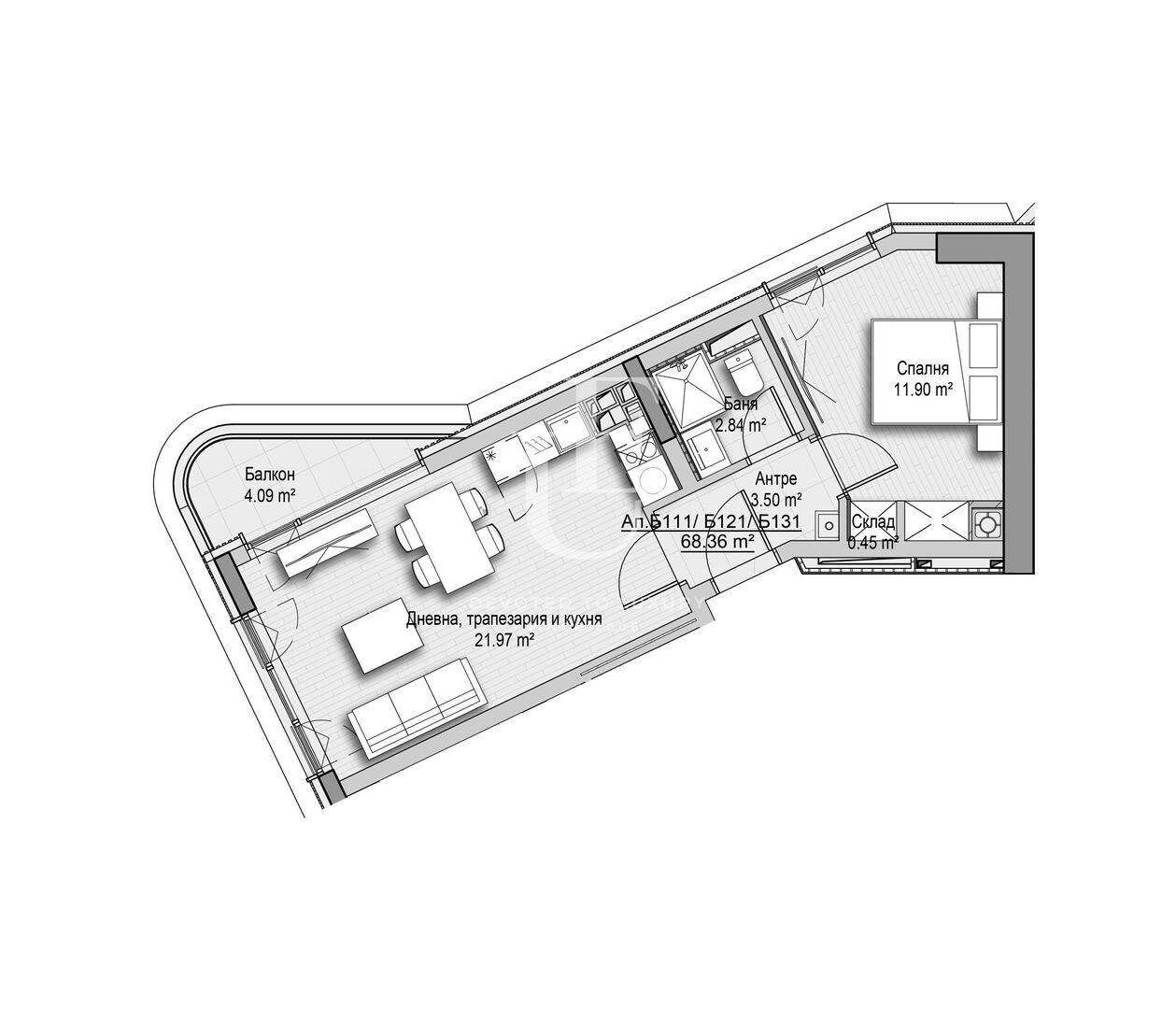 Продава 2-СТАЕН, гр. София, Витоша, снимка 15 - Апартаменти - 54732108