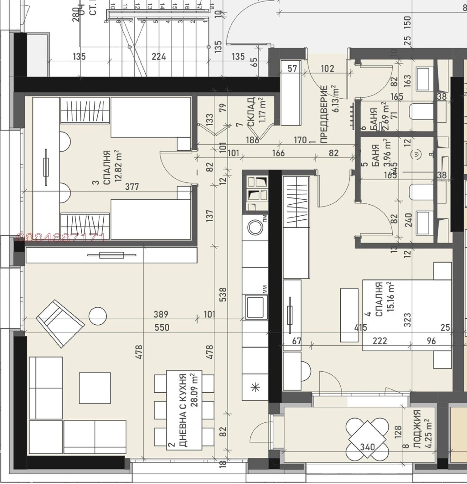 Продава 3-СТАЕН, гр. София, Банишора, снимка 15 - Апартаменти - 55842973