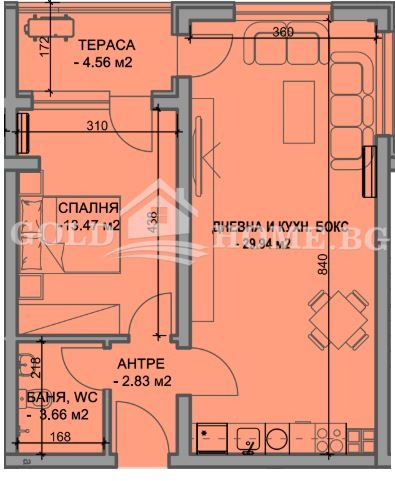 Προς πώληση  1 υπνοδωμάτιο Πλοβδηβ , Χρηστο Σμηρνενσκη , 78 τ.μ | 15327141 - εικόνα [2]