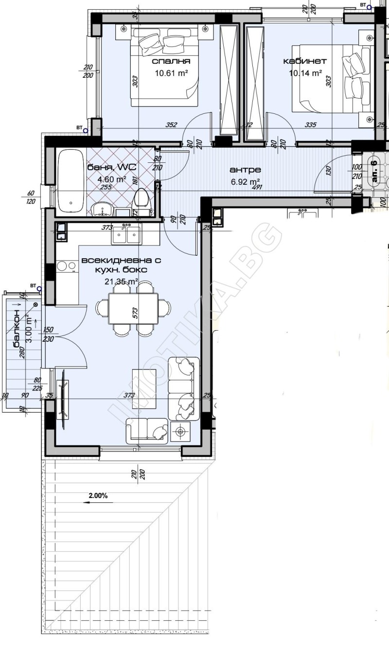 Na prodej  2 ložnice Varna , Vinica , 83 m2 | 10758200 - obraz [3]