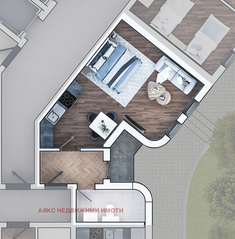 Zu verkaufen  Studio Sofia , Zona B-19 , 60 qm | 83329115 - Bild [2]