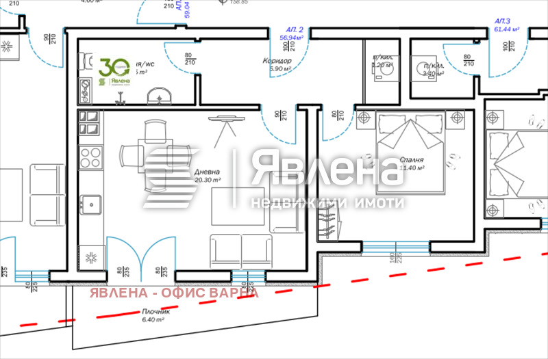 Продава 2-СТАЕН, гр. Варна, м-т Пчелина, снимка 4 - Aпартаменти - 48313331