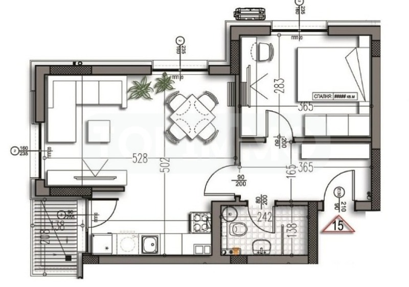 Продава 2-СТАЕН, гр. Варна, Цветен квартал, снимка 4 - Aпартаменти - 49210266