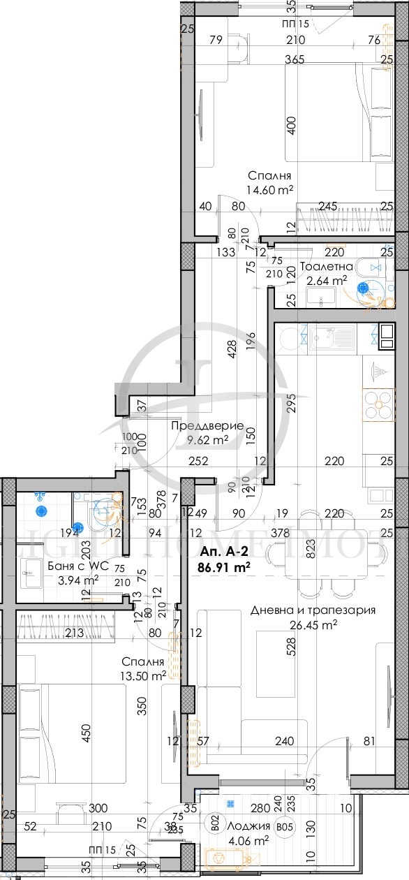 Zu verkaufen  2 Schlafzimmer Plowdiw , Kjutschuk Parisch , 104 qm | 51536148 - Bild [3]