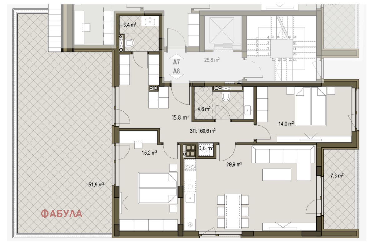 Продава 3-СТАЕН, гр. София, Овча купел, снимка 4 - Апартаменти - 55578278
