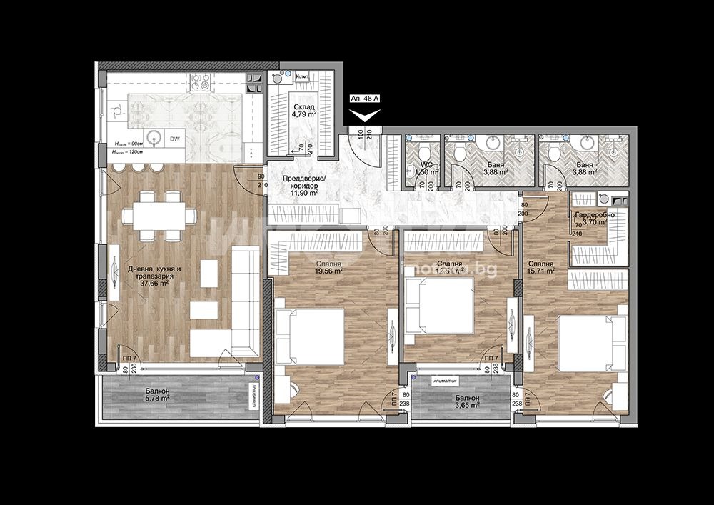 Продава МНОГОСТАЕН, гр. София, Младост 4, снимка 2 - Апартаменти - 49176206