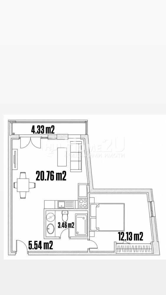 Продава 2-СТАЕН, гр. София, Хаджи Димитър, снимка 4 - Апартаменти - 54751859