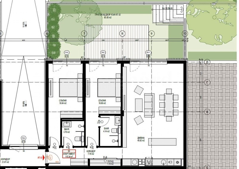 Na sprzedaż  2 sypialnie Sofia , Panczarewo , 133 mkw | 81229781 - obraz [2]