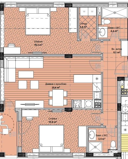 Продава 3-СТАЕН, гр. Пловдив, Остромила, снимка 2 - Апартаменти - 52834946