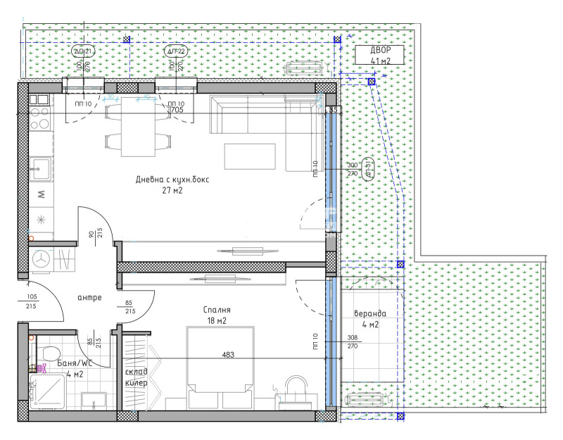 En venta  1 dormitorio Plovdiv , Ostromila , 111 metros cuadrados | 40714229 - imagen [2]