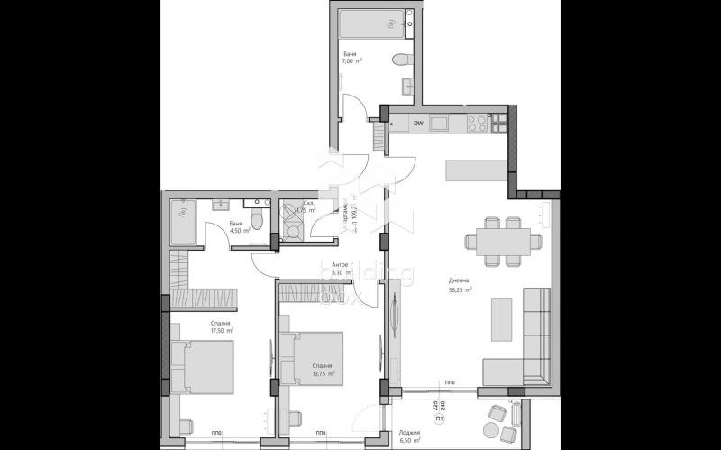 Продава 3-СТАЕН, гр. Пловдив, Христо Смирненски, снимка 2 - Апартаменти - 52401249