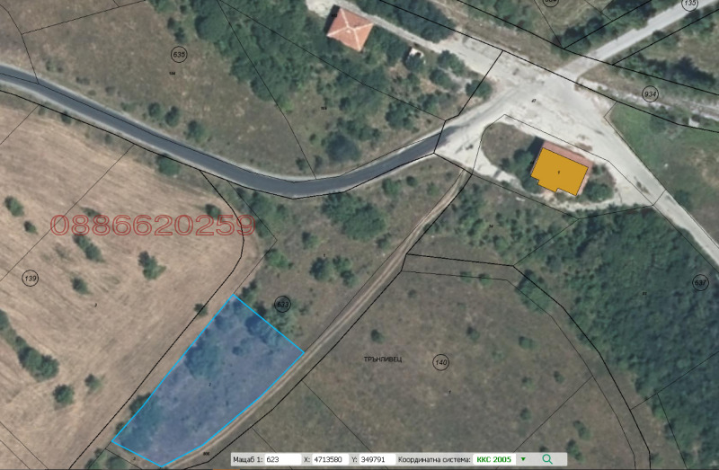 Продаја  Плот регион Софиа , Вакарел , 1364 м2 | 90590011