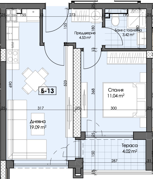 Продается  1 спальня Пловдив , Кършияка , 59 кв.м | 34704042 - изображение [2]