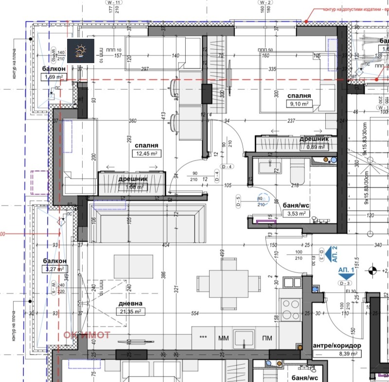 Продава 3-СТАЕН, гр. София, Оборище, снимка 3 - Aпартаменти - 48647111