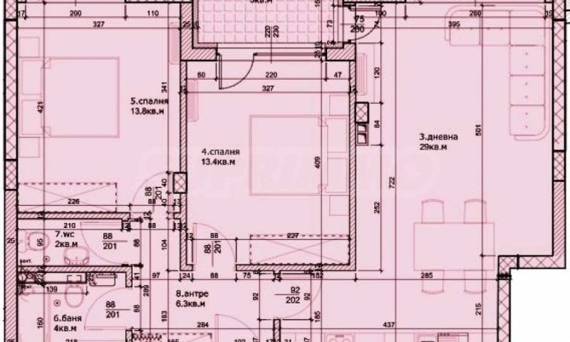 Продается  2 спальни Пловдив , Остромила , 94 кв.м | 41373341 - изображение [2]