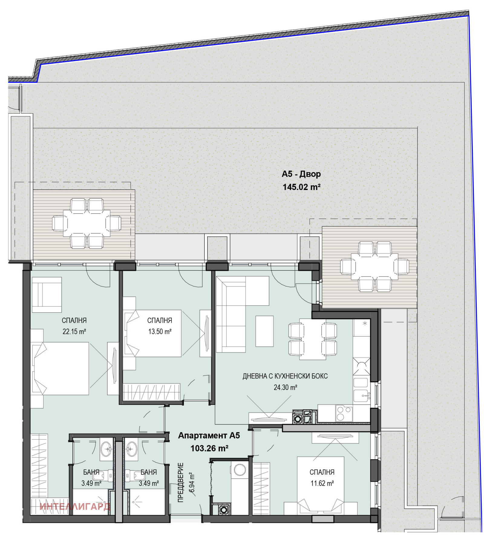 Продава 4-СТАЕН, гр. София, Кръстова вада, снимка 15 - Апартаменти - 54106274