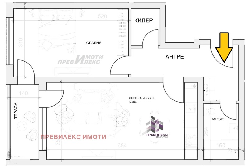 Продава  2-стаен град Пловдив , Христо Смирненски , 81 кв.м | 64097264 - изображение [9]