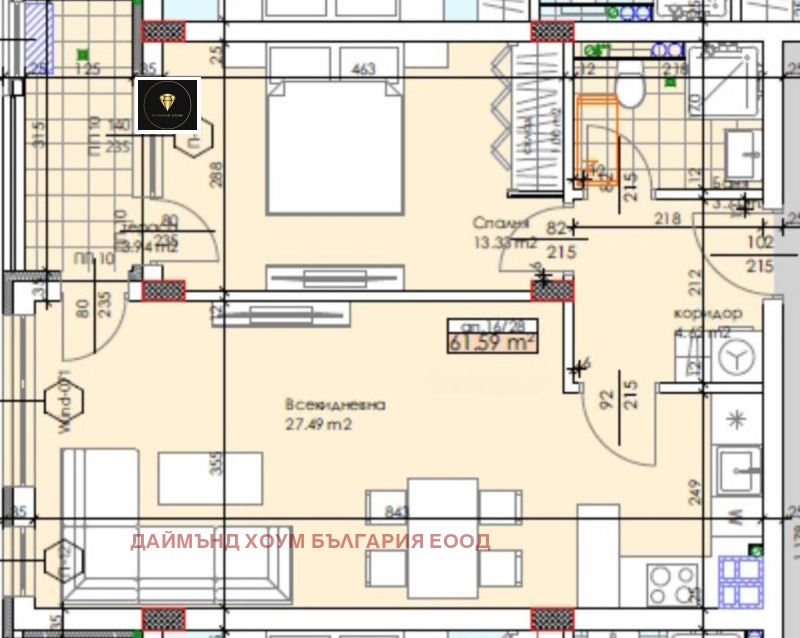 Продава 2-СТАЕН, гр. Пловдив, Тракия, снимка 2 - Апартаменти - 52535341