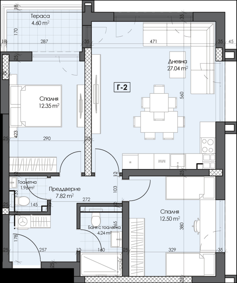 Продава  3-стаен град Пловдив , Гагарин , 100 кв.м | 79475420 - изображение [2]