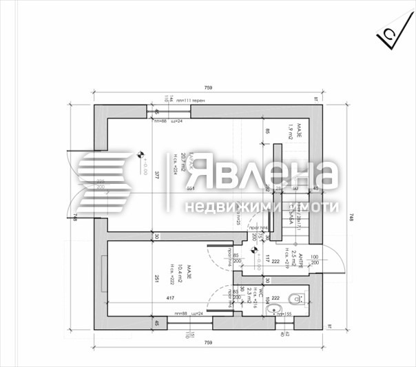 Продава КЪЩА, гр. София, с. Владая, снимка 5 - Къщи - 55931690