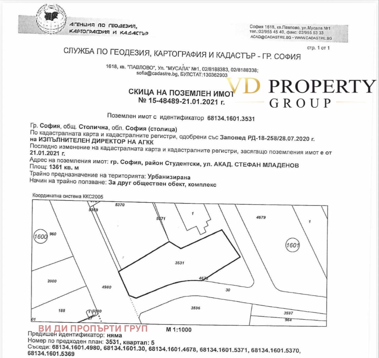 Продава ПАРЦЕЛ, гр. София, Студентски град