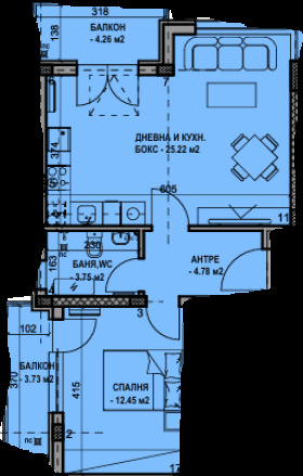 1 bedroom Lyulin - tsentar, Sofia 10