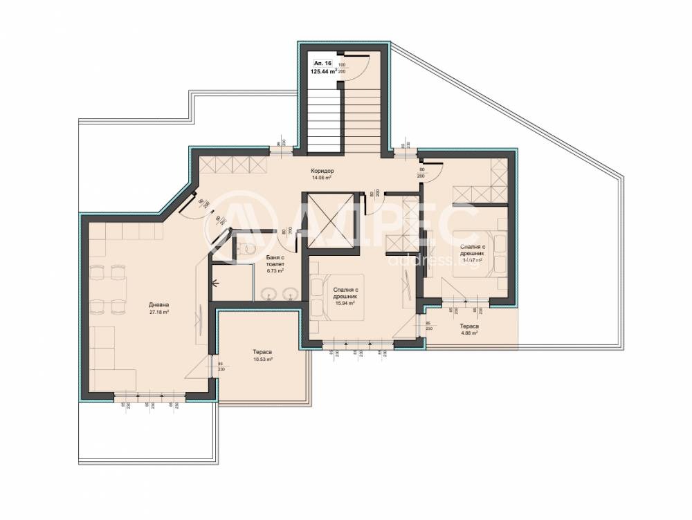 Продава 3-СТАЕН, гр. Варна, Аспарухово, снимка 2 - Апартаменти - 54462399