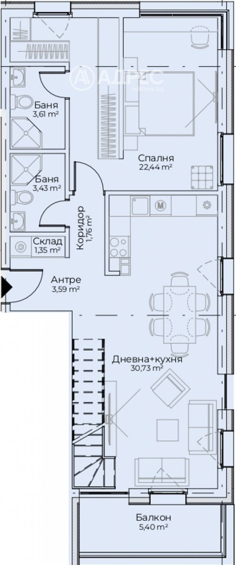 Продава МНОГОСТАЕН, гр. София, Симеоново, снимка 4 - Апартаменти - 54532248