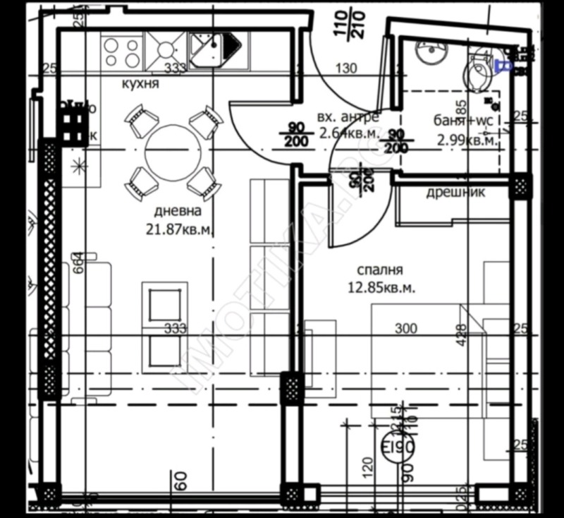 Продава  2-стаен град Варна , Левски 1 , 60 кв.м | 44384172