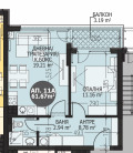 Продава 2-СТАЕН, град София, Витоша • 192000 € / 375519.36 лв. • 53541467 17