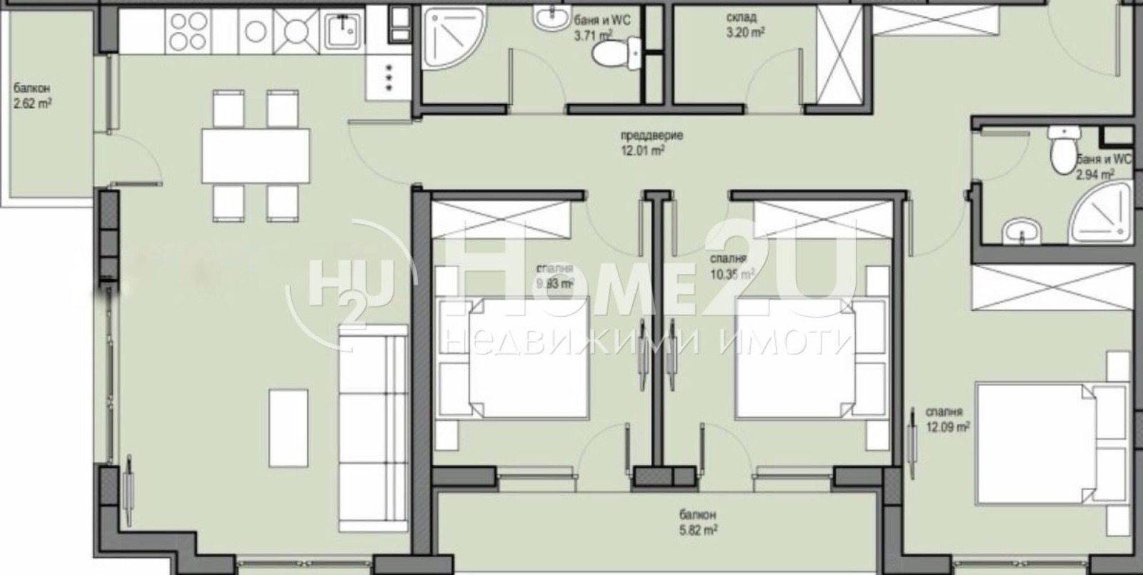 Продава 4-СТАЕН, гр. София, Красна поляна 2, снимка 12 - Апартаменти - 53735516