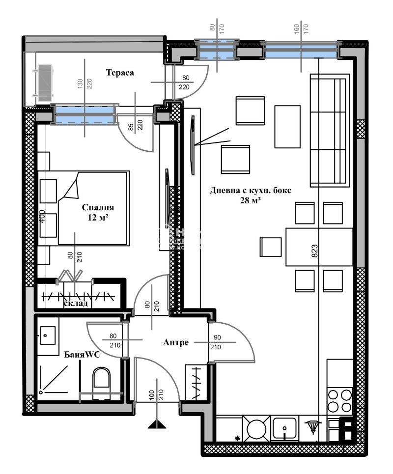 In vendita  1 camera da letto Plovdiv , Vastanicheski , 68 mq | 60749166 - Immagine [2]