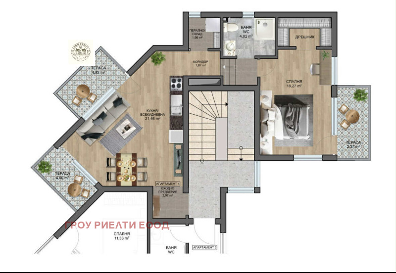 Na prodej  1 ložnice oblast Varna , Bjala , 95 m2 | 41935696 - obraz [3]