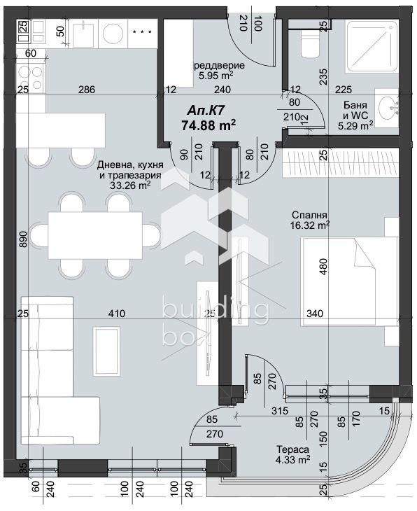Продава 2-СТАЕН, гр. Пловдив, Тракия, снимка 2 - Апартаменти - 56198464